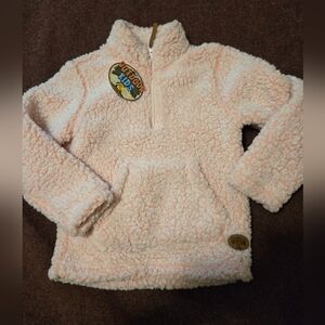 New! Outdoor Kids Bass Pro Faux Sherpa Half Zip In Kids Size Small